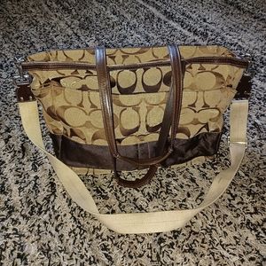 Coach Signature diaper bag